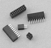 605 series - Female header 1.27mm pitch Straight type for square in   Profile 3.40mm - Weitronic Enterprise Co., Ltd.